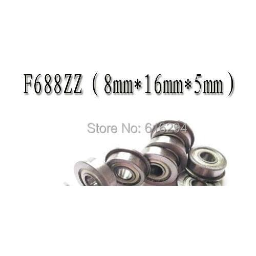 High quality 10 PCS SF688ZZ Bearings F688ZZ Stainless Steel Flanged Bearings SF688-2Z