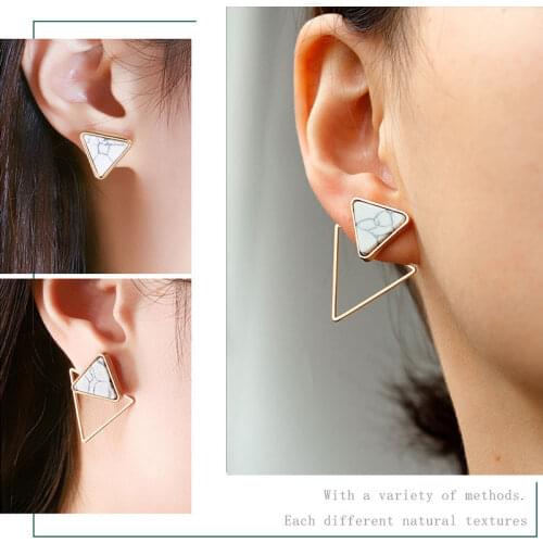 Statement Womens Earrings Vintage Gold Unusual Earrings Korean Geometric Earring For Women 2020 Trendy Fashion Earings Jewelry