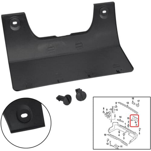 1PC Rear Bumper Tow Cover with 2PCS Fixed Clips Eye Hook Covers Trim For Land Rover Discovery 3 4 DPO500011PCL Car Accessories