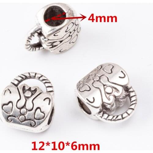 25 pcs/lot Fashion zinc alloy Metal Large Hole Beads charms DIY European Bracelet jewelry Fittings making 6867
