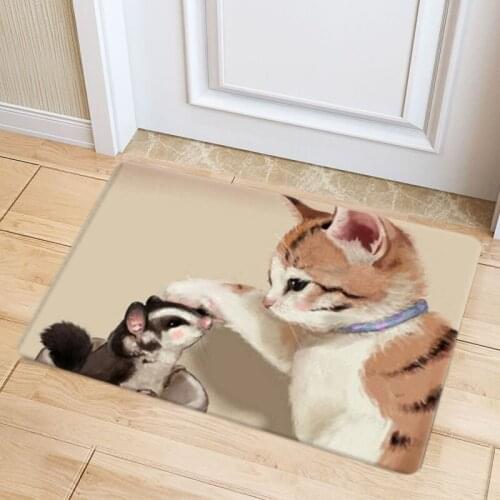 3D Shaggy Fluffy Anti-Skid Area Floor Mat lovely cat dog bear child Mat Dining Room Living Room Soft Child Bedroom Mat Carpet