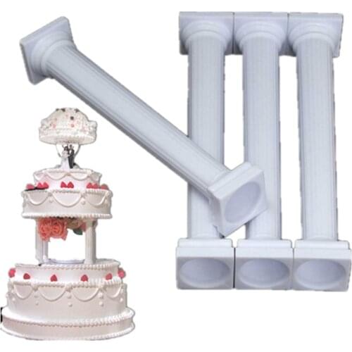 4pcs/set Roman Column Wedding Cake Stand Fondant Support Mold Valentines Day Wedding Cake Decoration Tools H578