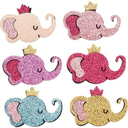 42PCS 2inch Cute Elephant Girls Hair Accessories Boutique Kid Accessories for Cartoon Hair Bows Barrette No clip