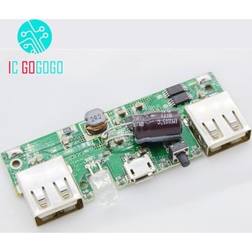 5V 2A Power Bank Charger Module Charging Circuit Board Step Up Boost Power Module For 3.7V 18650 Li-ion Battery DIY Kits