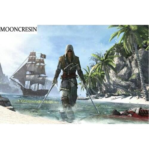 5D Diy Diamond Painting Cross Stitch Diamond Embroidery Sailboat Full Square Crystal Mosaic Paint With Diamonds Home Decoration