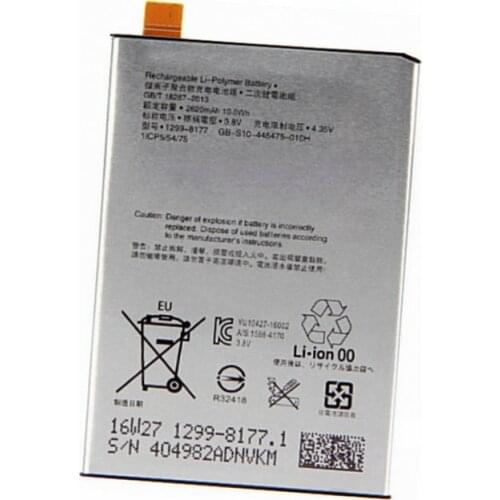 Original LIP1621ERPC battery 2620mah for Sony Xperia X L1 F5121 F5122 F5152 Cellphone batteries