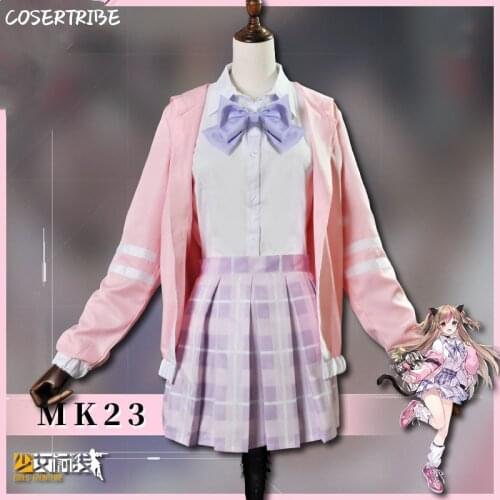 Anime Girls Frontline MK23 Cute Lolita JK School Uniform Cosplay Costume Full Set For Women Halloween Carnival Free Shipping