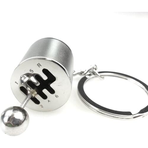 Auto Key Chain Keyfob Pendant Keyring Creative Car 6 Speed Gearbox Gear Shift Racing Tuning Model Keychain Key Ring for Man Gift