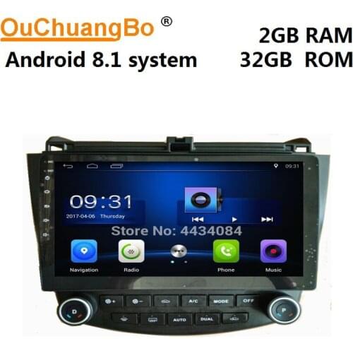 Ouchuangbo car audio stereo gps navigation for Accord 7 2003-2007 support USB SWC wifi BT android 9.0 dual zone 1080P 4 core