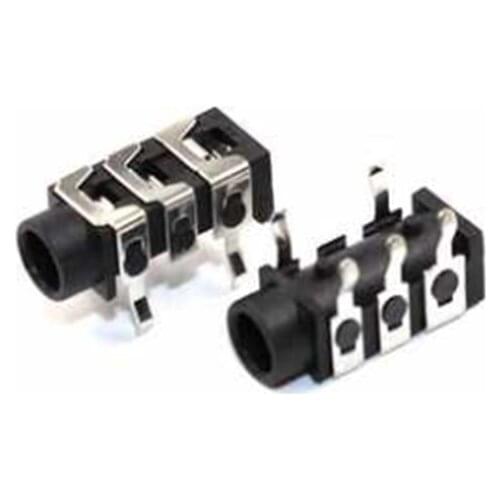 Free shipping 200PCS 3.5 headphone jack audio jack 3.5 mm Jack dip 3 PJ313 5 feet 5-pin