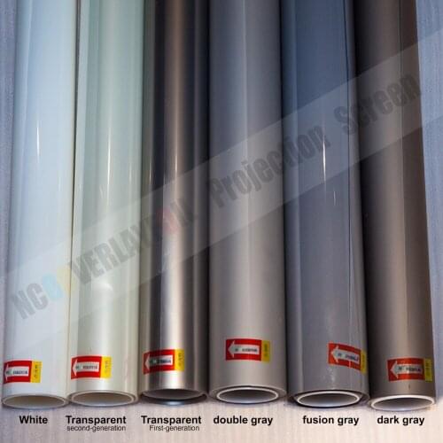 Free Shipping 20x29cm Rear Projection Film Sample ( Transparent, Grey, Black,White, Front projection grey)