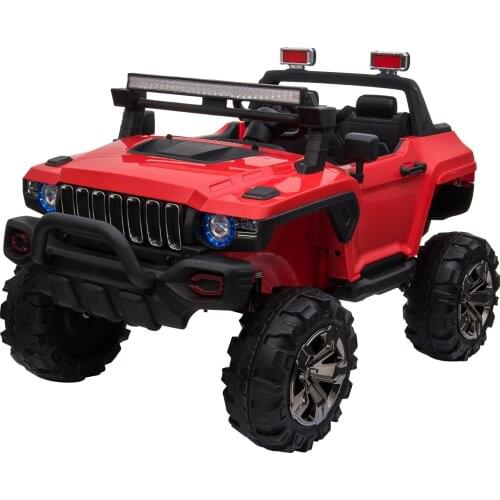 HOMCOM childrens electric car child off-road vehicle with music lights battery 12V remote Control 135x86x85cm
