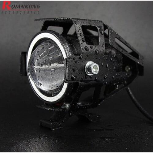 For Kawasaki ER-5 er6n GPZ500/EX500R NINJA ZX6R ZX7R Universal Motorcycle LED Headlight Chip U5 Motorbike Driving Spotlight Moto