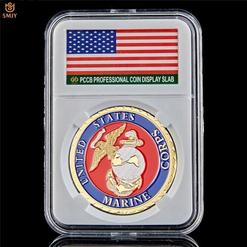 USA Department Of State Gold Challenge Coin France Embassy Tower Metal Token Commemorative Coin Collection W/PCCB Holder