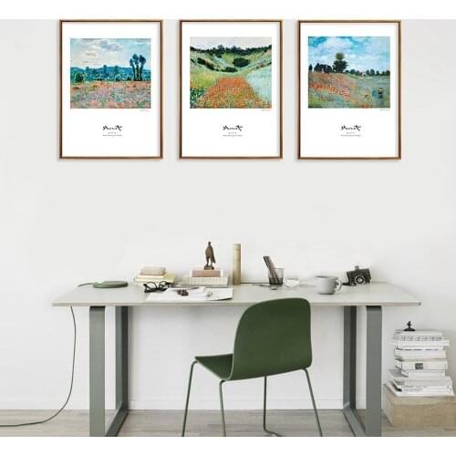 Nordic Minimalist Landscape Oil Painting Claude Monet Art Gallery Print Canvas Painting Home Decor Small Fresh Wall Pictures