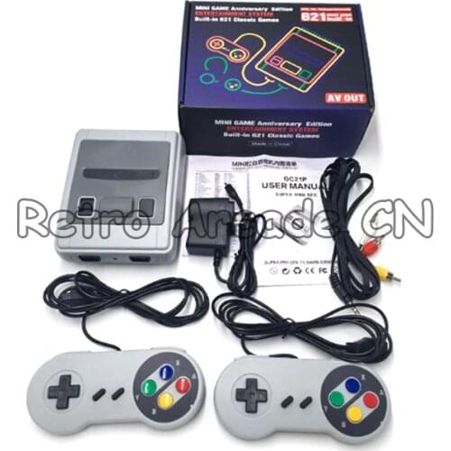 NES Classic Knock Off Console Cool Baby 8 Bit 600 621 Games in 1 AV HDMI output with Wired Gamepad for SNES Family TV Game