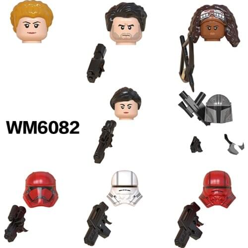 Star Series Poe Sith Rose Jannah Army Building Blocks DIY Bricks Heads Compatible Small Figures Educational Toys For Kids WM6082