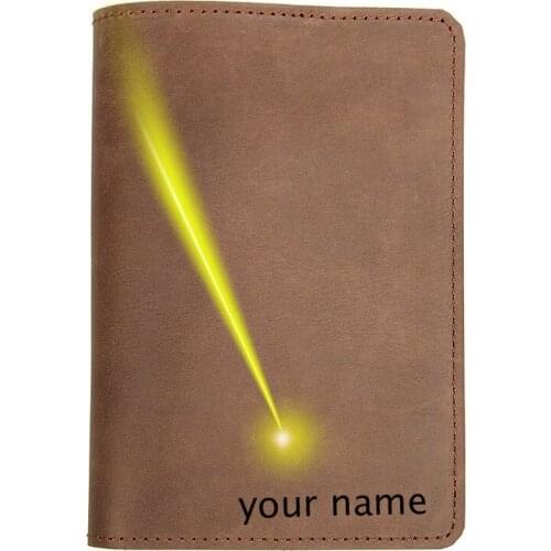 14.5x10cm top layer cowhide genuine leather passport cardholder wallet free name logo picture engraving customized gift