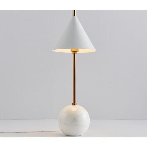 Northern Europe Post Modern Concise Originality Marble Desk Lamp Designer A Living Room Study Bedroom Bedside Arts Desk Lamp