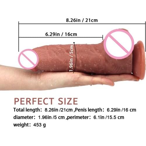 Skin Feeling Realistic Dildo Soft Material with Powerful Suction Cup Sex Toys for Female Masturbation Orgasm Sex Products