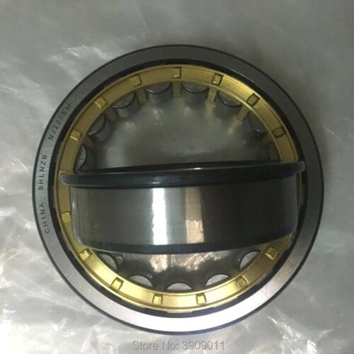 SHLNZB Bearing 1Pcs NJ2220 NJ2220E NJ2220M NJ2220EM NJ2220ECM C3 100*180*46mm Brass Cage Cylindrical Roller Bearings