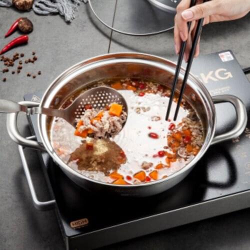 Stackable Stainless Steel Pan - for Soup, Hot Pot, Pasta and so on