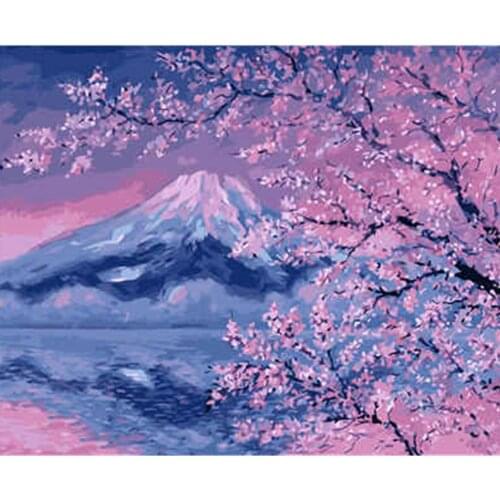 Moderne Diy Olieverfschilderij Canvas Wall Picture Art Paint by Number 40X50cmZero Foundation New Painter Propylene Landscape