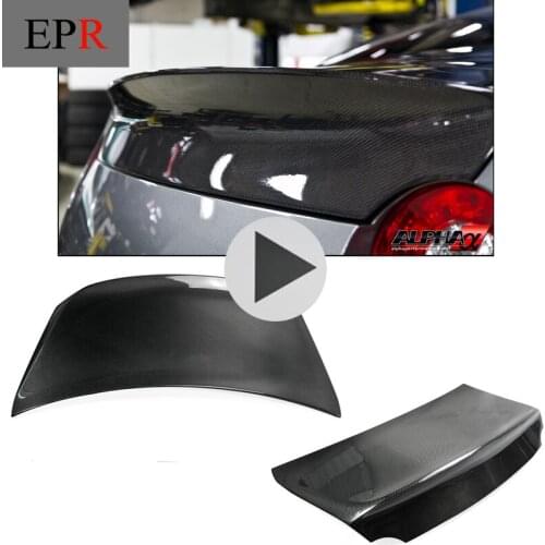 Car-styling For Nissan R35 GTR Carbon Fiber Do Style Rear Trunk Glossy Fibre Boot Deck Lid Racing Auto Body Kit Accessories Trim