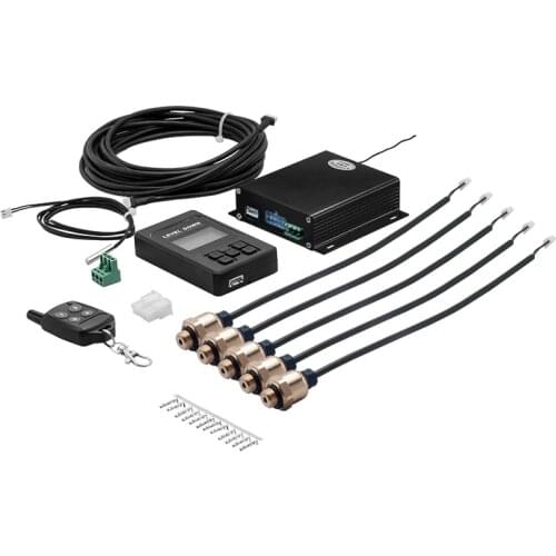 Universal Auto Air ride suspension Electronic control system with pressure sensor Support bluetooth remote and wire control