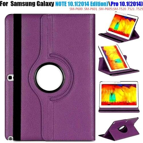 SM P600 P601 P605 rotating 360 book cover case for Samsung Galaxy Note 10.1 (2014 edition) Tab Pro 10.1 T520 T521 T525 case