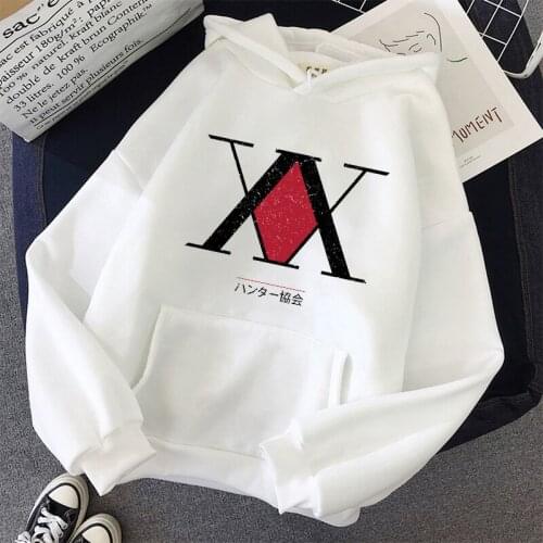 Women Hoodie HUNTER X HUNTER Pink Pullovers Reported Tops Student Hoodie Long Sleeve Pullovers Fashion Plus Size Sweatshirts