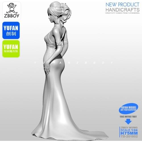 1/24 Resin KitsEvening Goddess Resin Soldier Self-assembled TD-201952