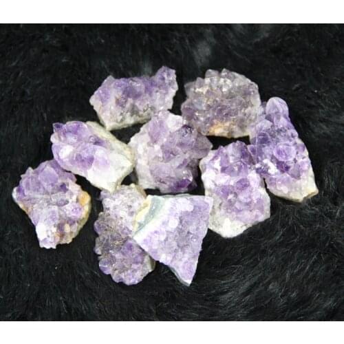 1Box Druzy Crystal Geode Pendant Quartz Gems Stone Beads Purple Crystal 32pcs/box Druzy Crystal Geode Hole Beads