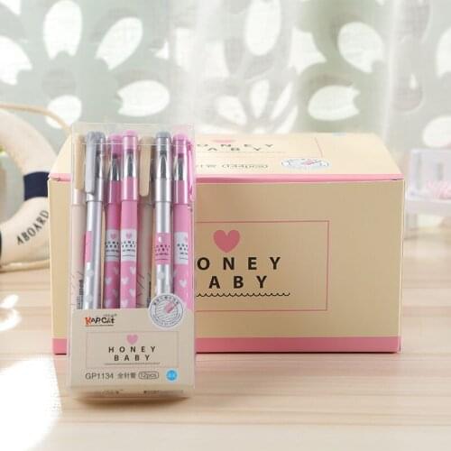 12PCS Erasable Gel Pen Stationery Fine Point 0.5mm Blue Ink Pen for School Office School Supplies