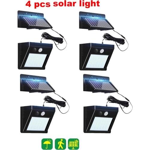 30 LED Garden Solar LED Lights Outdoor Solar Lamp Motion Sensor 270 Degree Waterproof IP65 Solar Security Lightoptional seperabl