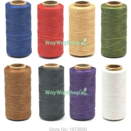 300 yards Polyester Sew Wax Line Thread Tensile Strength for Wallet Pick Bag 8 Colors Choice
