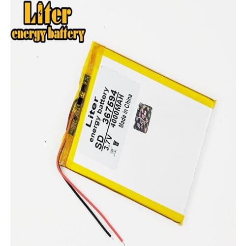 367594 3.7V 4000mah Lithium polymer Battery With Protection Board For GPS Tablet PC Digital Products Fre