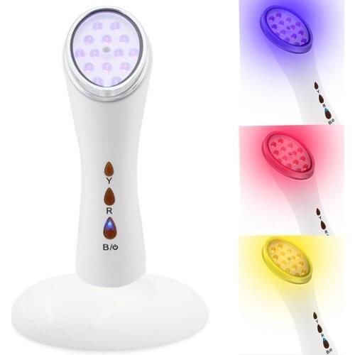Beauty Photon LED Light & Heating Machine 3 Colors Light Therapy Skin Care Rejuvenation Wrinkle Acne Removal Face Beauty Spa