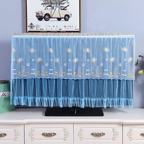 AUX TV Dust Cover Textile Household LCD TV Hanging Type Protective Film,suitable for 32-inch to 65-inch TV