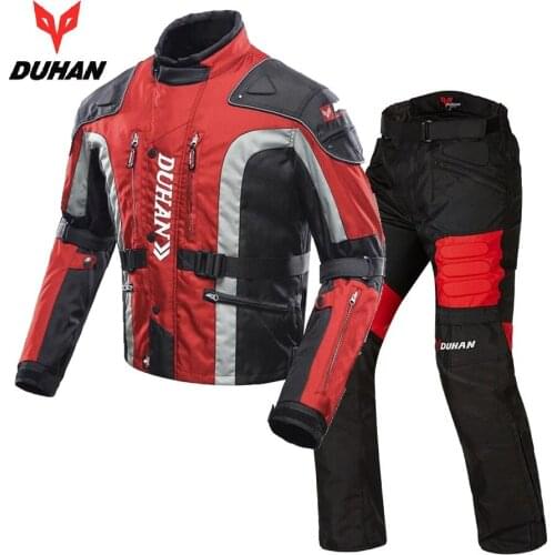 Free shipping 1set Autumn Winter Motocross Motorbike Racing Suit Jacket Moto Windproof Warm Motorcycle jacket and Pants