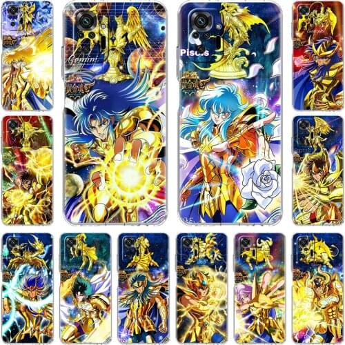 Hot Sale Case For Xiaomi Redmi Note 10 9 8 Pro 9S 7 10S 8T 9C 9A 8A 9T 7A K40 K20 Clear Soft Phone Cover Saint Seiya SoG Fundas