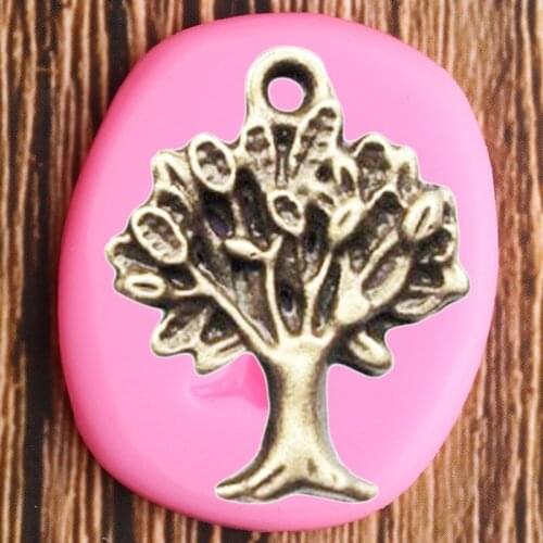 Life Tree Silicone Molds Flower Leaf Branch Fondant Cake Decorating Tools Polymer Clay Jewelry Candy Chocolate Gumpaste Moulds