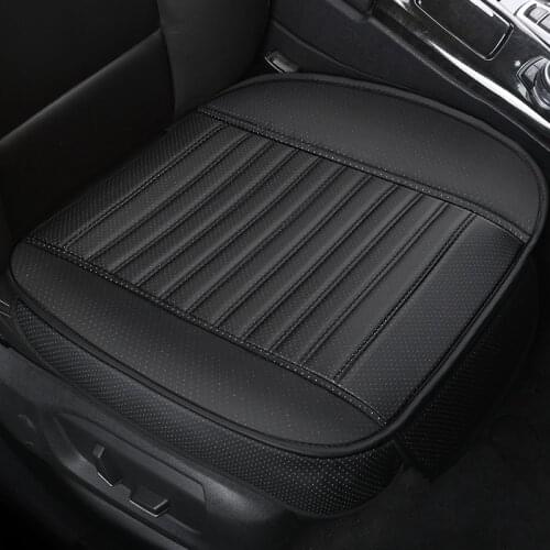 Car Seat Cover Universal Breathable PU Leather Pad Mat For Auto Chair Cushion Car Front Seat Cover Four Seasons Anti Slip Mat