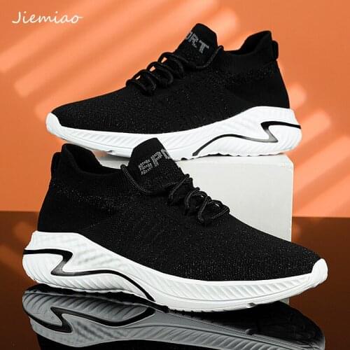 JIEMIAO 2021 New Womens Sports Shoes Fashion Breathable Walking Men Sneakers Comfortable Couples Casual Sneakers Size 36-45
