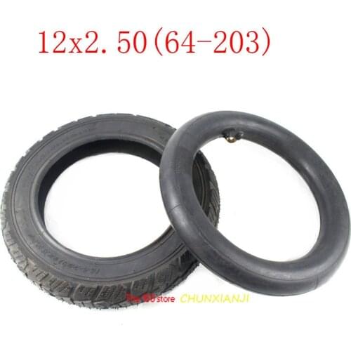 Lightning Delievery 12*2.50 (64-203) Pneumatic Wheel Tire 12-inch Electric Bicycle Inner and Outer Tires 12x2.50 Tyre