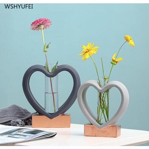 Creative hydroponic glassware test tube vase flower arrangement container desktop decoration small ornaments Nordic simplicity