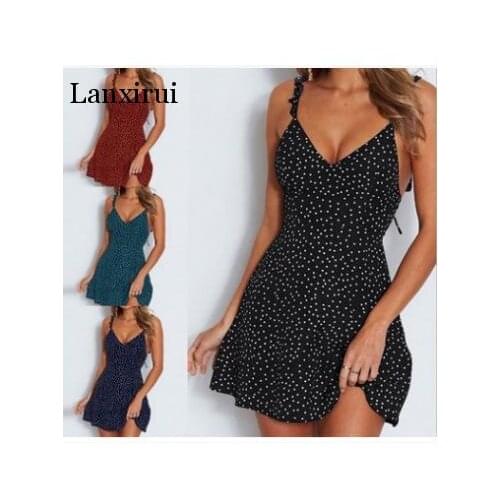 Летние платья в горошек Lanxirui China At AliExpress