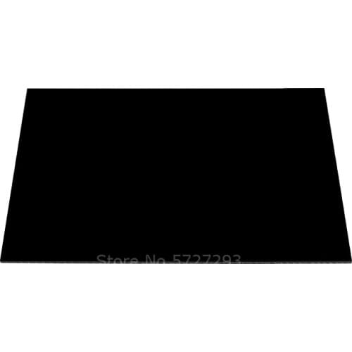 Black Cast Plexiglass Sheet Opaque Acrylic Board For Signs DIY Projects 1 Piece 0.118" Thick