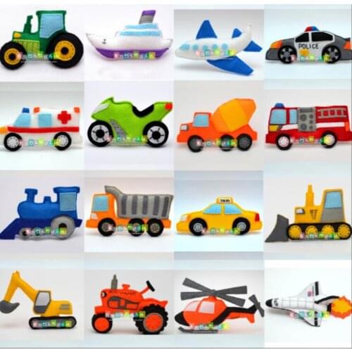 Cars, dolls, vehicles Fabric Felt kit Non-woven cloth Craft DIY Sewing set Handwork Material DIY needlework