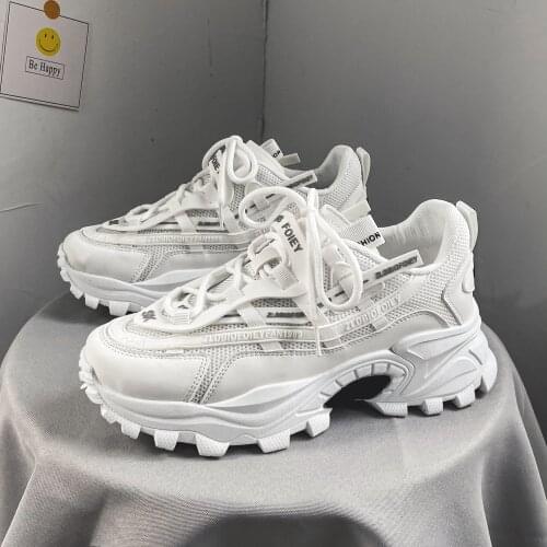 Daddy Shoes Mens Ins Trendy Shoes 2021 Summer New Style Casual Mens Sports Shoes When The Thick Bottom Increases